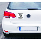 Auto-Magnetschild Begleitetes Fahren | für Deutschland (BF-17) und Österreich (L-17) | Schild in zwei Größen lieferbar