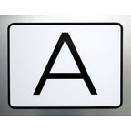 Magnetische Warntafel für Abfalltransporte / A-Tafel Abfall-Schild Abfalltafel Abfallwarntafel A-Schild (40 x 30 cm)
