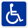 Magnetschild Beförderung von Menschen mit Behinderungen / Schwerbehinderten-Transport Krankentransport Rollstuhlfahrer Rollstuhl / Schild magnetisch