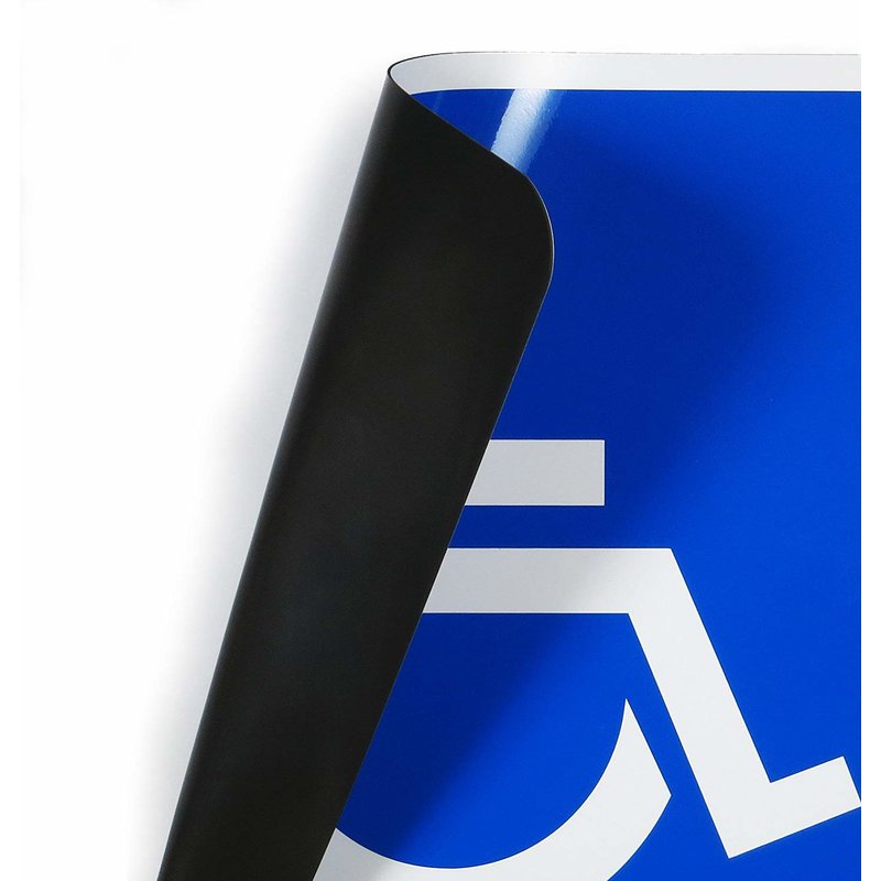 Magnetschild Beförderung von Menschen mit Behinderungen / Schwerbehinderten-Transport Krankentransport Rollstuhlfahrer Rollstuhl / Schild magnetisch