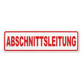 Magnetschild Schild ABSCHNITTSLEITUNG