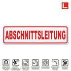 Magnetschild Schild ABSCHNITTSLEITUNG
