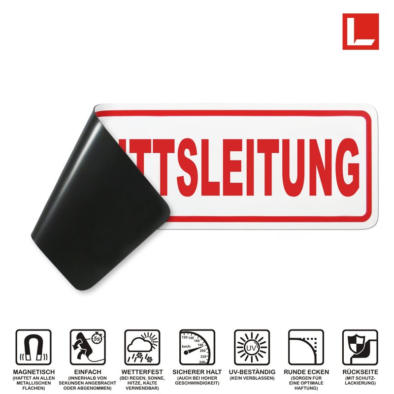 Magnetschild Schild ABSCHNITTSLEITUNG