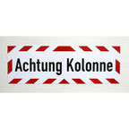 Magnetschild Schild Achtung Kolonne