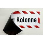 Magnetschild Schild Achtung Kolonne