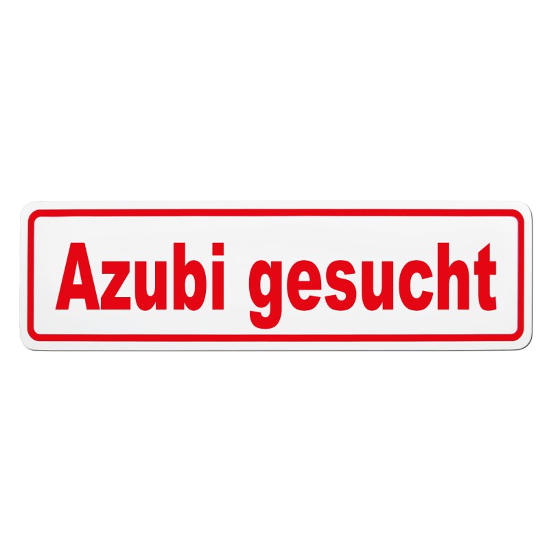 Magnetschild Schild Azubi gesucht
