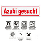 Magnetschild Schild Azubi gesucht