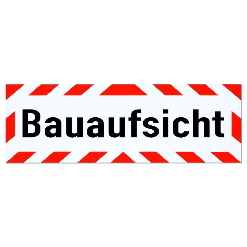 Magnetschild Schild Bauaufsicht