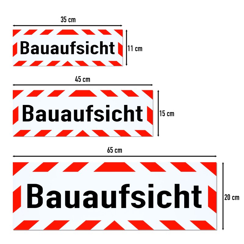Magnetschild Schild Bauaufsicht