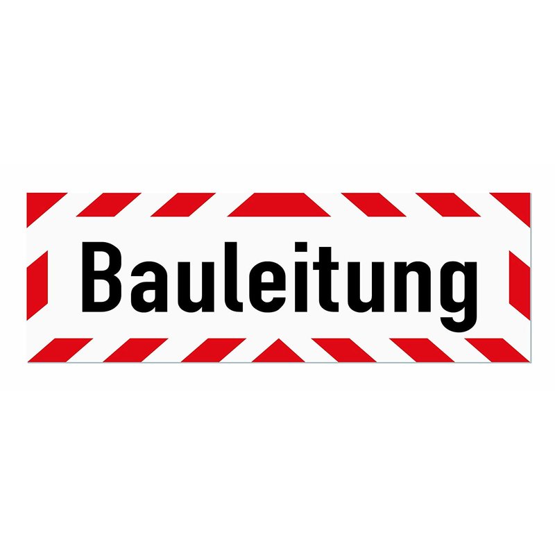 Magnetschild Schild Bauleitung