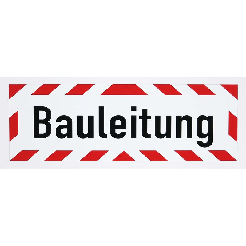 Magnetschild Schild Bauleitung