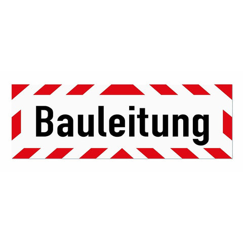 Magnetschild Schild Bauleitung