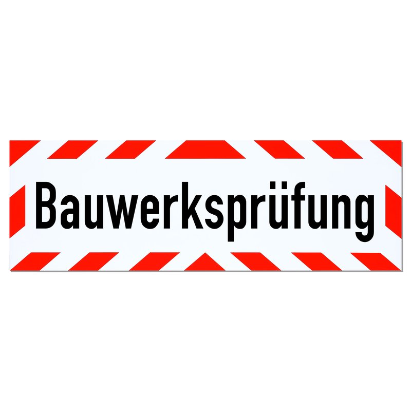 Magnetschild Schild Bauwerksprüfung
