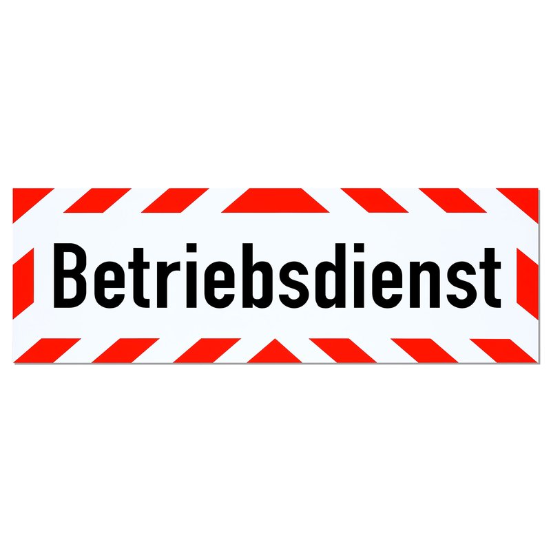 Magnetschild Schild Betriebsdienst