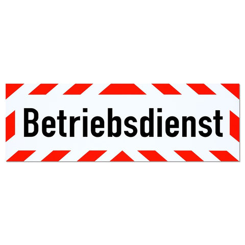 Magnetschild Schild Betriebsdienst