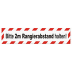 Magnetschild Schild Bitte 2m Rangierabstand halten