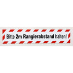 Magnetschild Schild Bitte 2m Rangierabstand halten