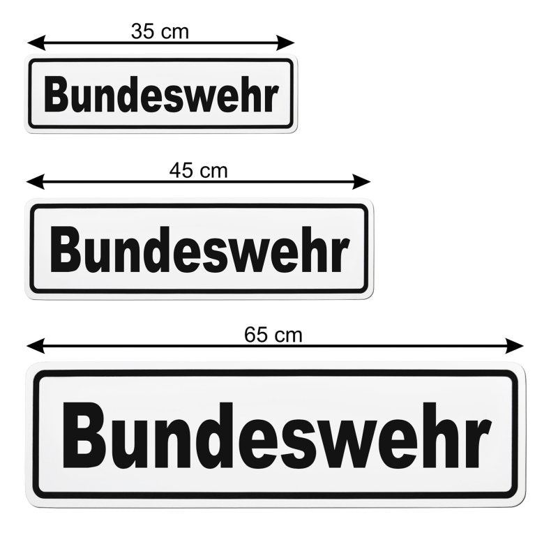 Magnetschild Schild Bundeswehr