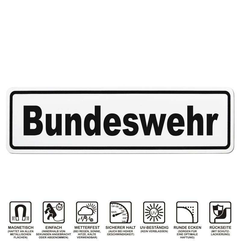 Magnetschild Schild Bundeswehr