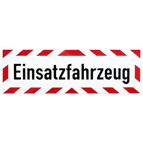 Magnetschild Schild Einsatzfahrzeug