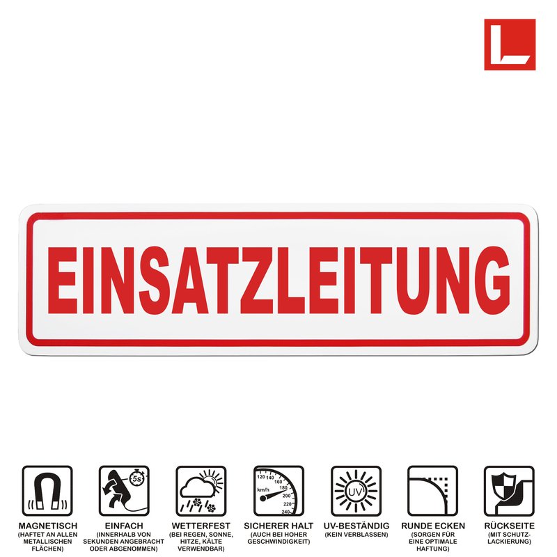 Magnetschild Schild EINSATZLEITUNG