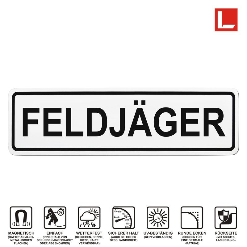Magnetschild Schild FELDJÄGER