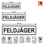 Magnetschild Schild FELDJÄGER