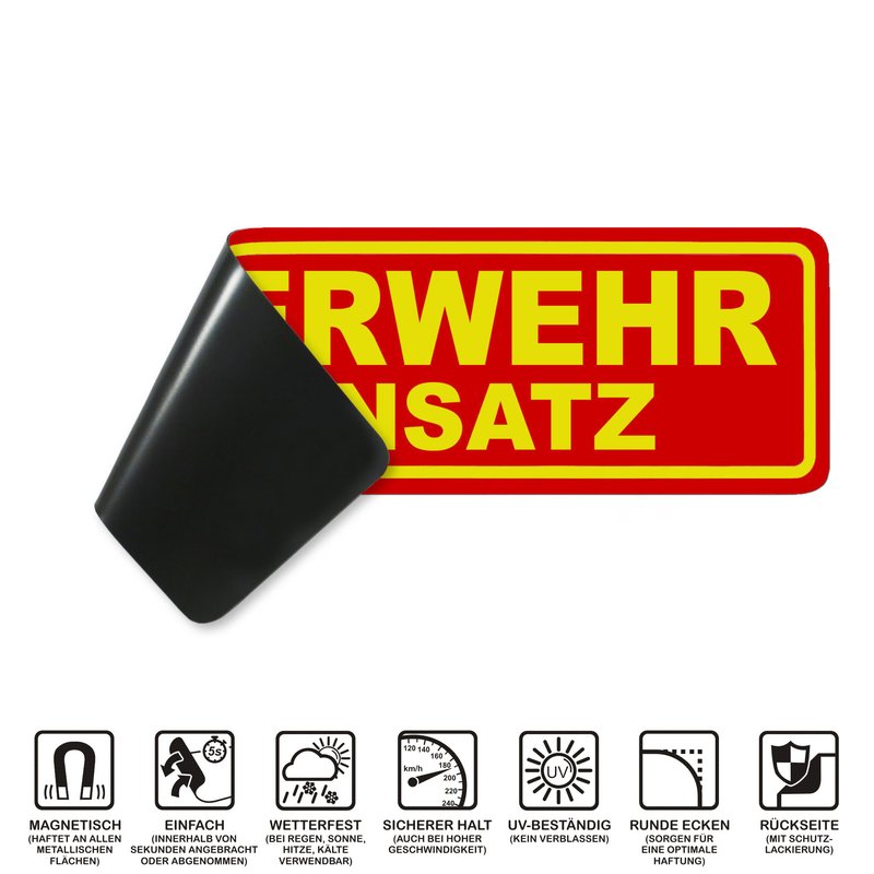 Magnetschild Schild FEUERWEHR IM EINSATZ