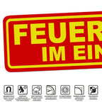 Magnetschild Schild FEUERWEHR IM EINSATZ