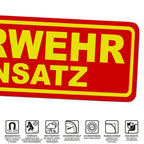 Magnetschild Schild FEUERWEHR IM EINSATZ