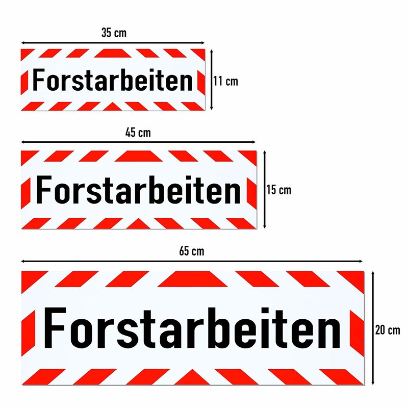 Magnetschild Schild Forstarbeiten