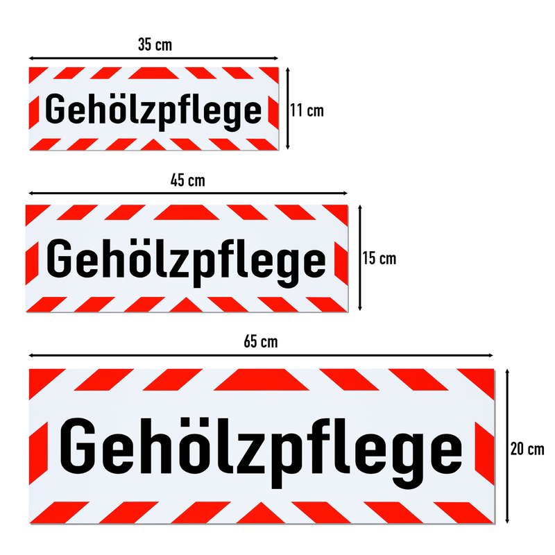 Magnetschild Schild Gehölzpflege