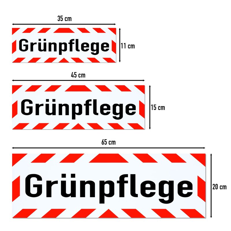 Magnetschild Schild Grünpflege