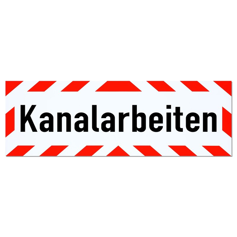 Magnetschild Schild Kanalarbeiten