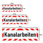 Magnetschild Schild Kanalarbeiten