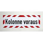Magnetschild Schild Kolonne voraus
