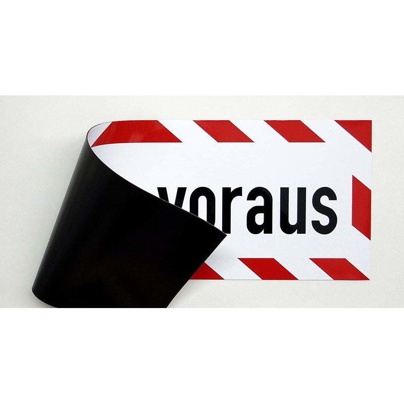 Magnetschild Schild Kolonne voraus