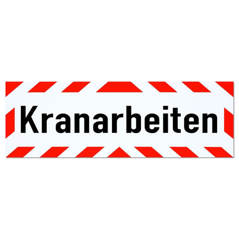 Magnetschild Schild Kranarbeiten