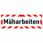 Magnetschild Schild Mäharbeiten
