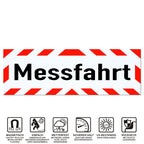 Magnetschild Schild Messfahrt