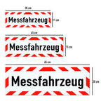 Magnetschild Schild Messfahrzeug