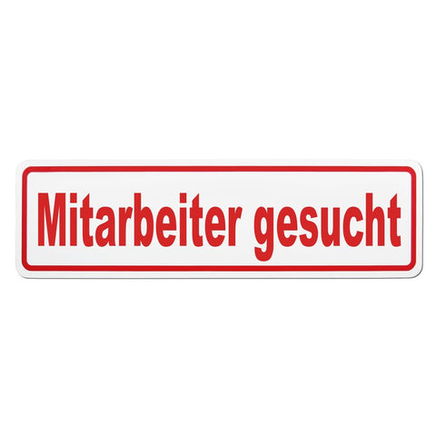 Magnetschild Schild Mitarbeiter gesucht