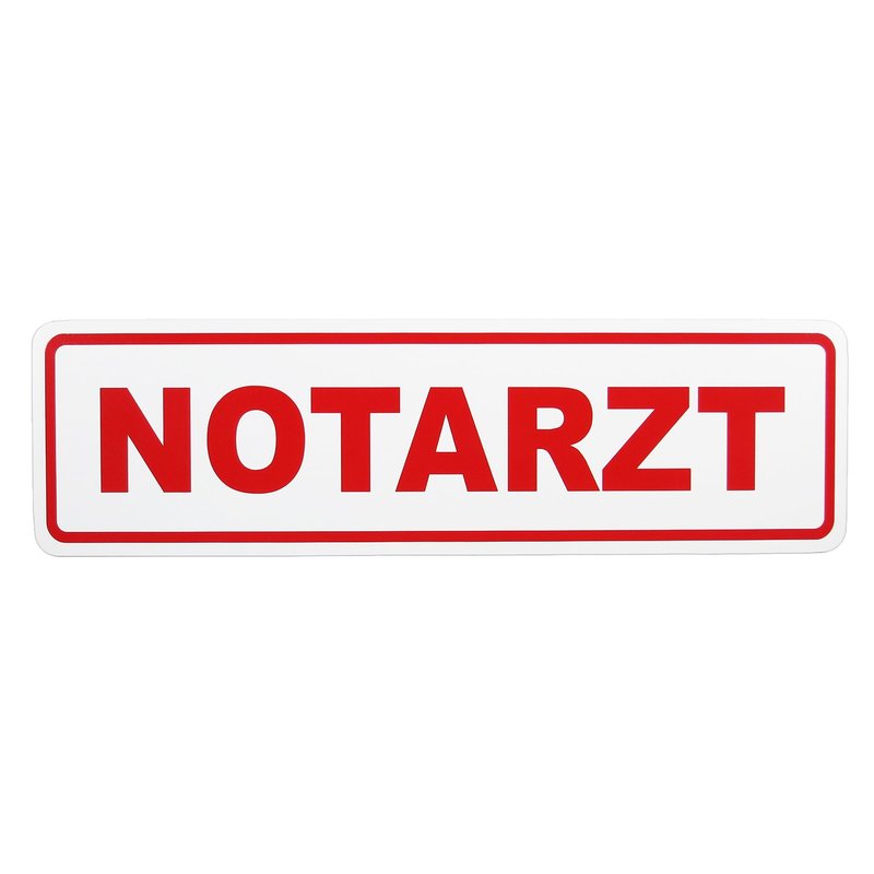 Magnetschild Schild NOTARZT