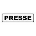 Magnetschild Schild PRESSE