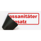 Magnetschild Schild Rettungssanitäter im Einsatz