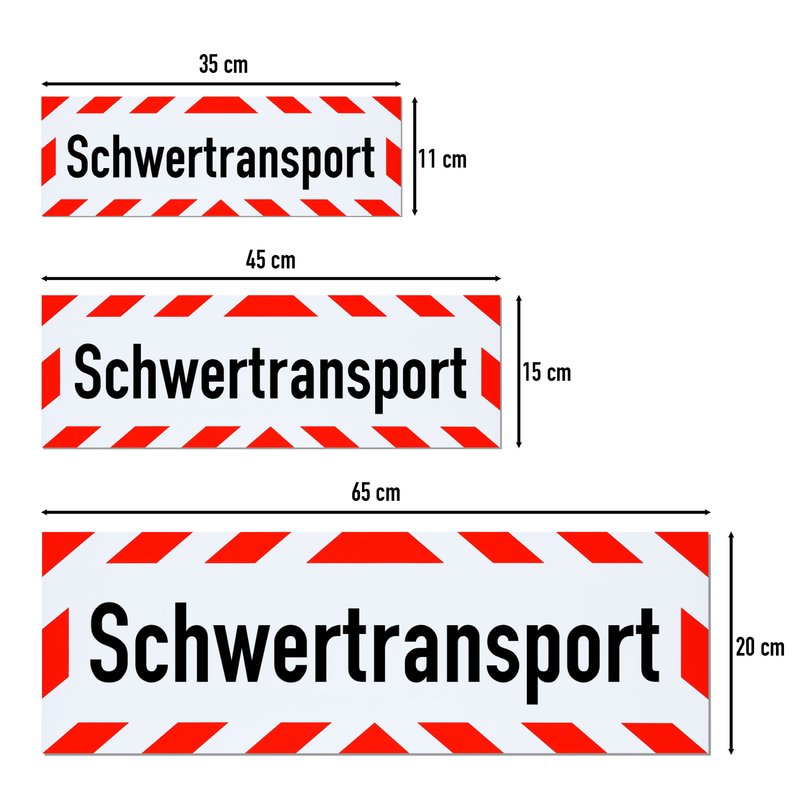 Magnetschild Schild Schwertransport