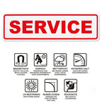 Magnetschild Schild SERVICE