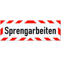 Magnetschild Schild Sprengarbeiten