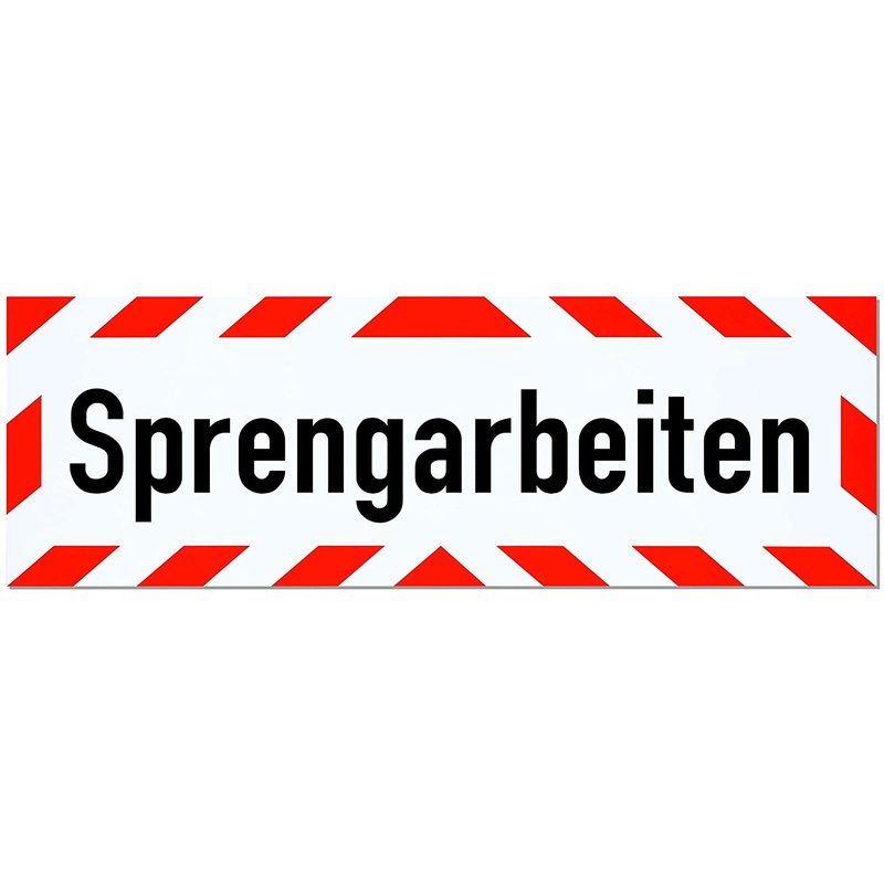 Magnetschild Schild Sprengarbeiten