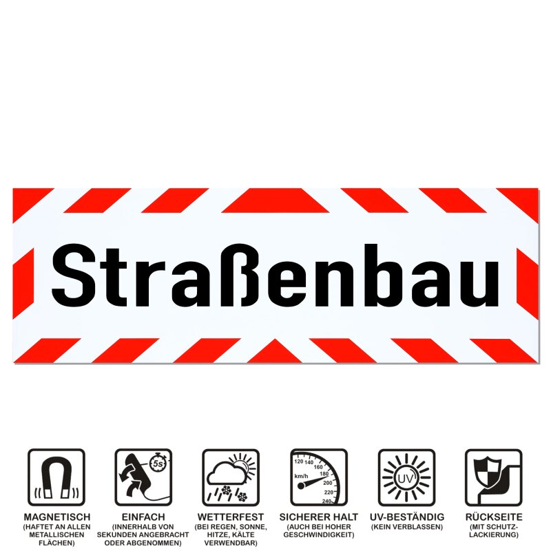 Magnetschild Schild Straßenbau
